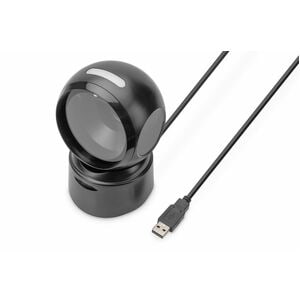 Digitus DA-81005 Selbstbedienungskassen, Apotheke, Retail Desktop Barcode-Scanner - Kabel Konnektivität - Schwarz - USB Ka