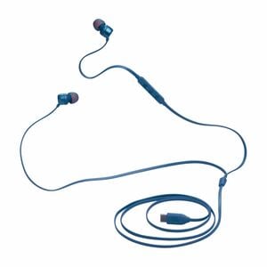 JBL Tune 310C USB-C Wired Earbud Stereo Earset - Blue - Binaural - In-ear - 16 Ohm - 20 Hz to 40 kHz - USB Type C