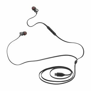 JBL Tune 310C USB-C Wired Earbud Stereo Earset - Black - Binaural - In-ear - 16 Ohm - 20 Hz to 40 kHz - USB Type C