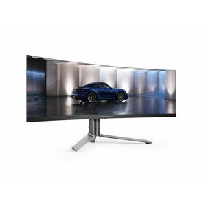 AOC AGON PRO PD49 49" Aula Dual Quad HD (DQHD) Ecrã curvo Monitor OLED para jogos - 32:9 - Prata, preto texturizado - 124,