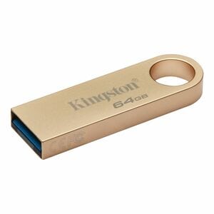 Kingston DataTraveler SE9 G3 64 GB USB 3.1 (Gen 1) Type A Unidade Flash - Dourado - 220 MB/s Velocidade de leitura - 100 M