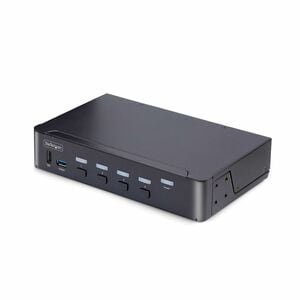 StarTech.com KVM Switchbox - TAA Compliant - 4 Computer(s) - 1 Local User(s) - 8K - 7680 x 4320 - 10 x USB - USB 2.0 - 5 x