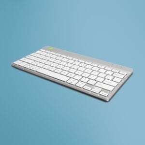 R-Go Compact Break Keyboard - Compact - Wireless Connectivity - USB Type C Interface - English (US) - QWERTY Layout - Whit