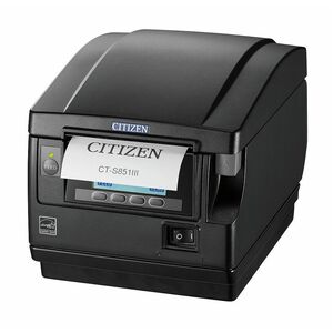 Citizen CT-S851III Hospitality, Kiosk, Kitchen, Retail Direct Thermal Printer - Monochrome - Receipt Print - USB - Bluetoo