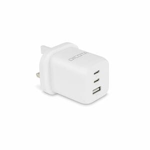 Dicota 65 W AC Adapter - Universal Adapter - 1 USB - 2 USB Type-C - For Notebook, Tablet PC, Smartphone - United Kingdom -