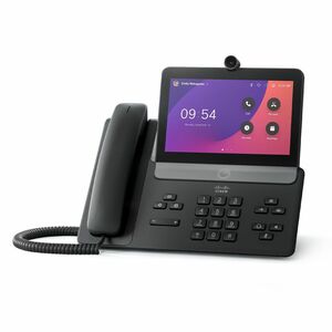 Webex 8875 IP Phone - Corded - Corded/Cordless - Wi-Fi, Bluetooth - Desktop - Carbon Black - TAA Compliant - VoIP - 17.8 c