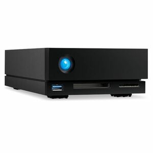 LaCie 1big Dock STHS20000800 24 TB Hard Drive - 3.5" External - Black - Camera, Notebook Device Supported - Thunderbolt 3,