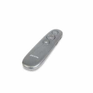 Dicota Presentation Pointer - Radio Frequency - USB - Grey - Wireless - 2.40 GHz - Rechargeable