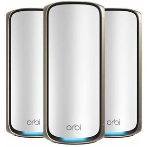 Netgear Orbi RBE973S Wi-Fi 7 IEEE 802.11be Ethernet Drahtlos Router - Quadband - 2,40 GHz ISM-Band - 6 GHz UNII-Band - 12 