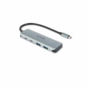 Dicota USB-Hub - USB-Typ C - 1,25 GB/s - Notebook - Silber - 4 Total USB Port(s) - 4 USB 3.0 Port(s) - Mac, PC