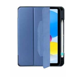 DEQSTER Robust Tasche (Verschlussklappe) für 27,7 cm (10,9 Zoll) Apple iPad (10. Generation) Tablet - Blau - Polyurethan, 