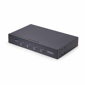 StarTech.com 4-Port KM Switch w/ Mouse Switching, USB 3.0 Keyboard/Mouse Switcher for 4 Computers, 3.5mm and USB Audio, TA