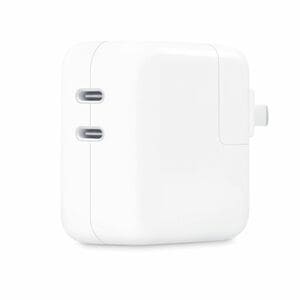 Apple 35 W 电源适配器 - 1 包 - 通用适配器 - 2 USB Type-CSpace- 用于 MacBook Air, iPhone, iPad, iPad Pro, iPad Air, iPad mini, MacBook -