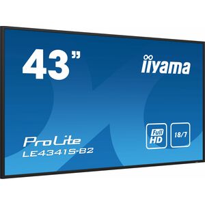 iiyama ProLite LE4341S-B2 1079,50 mm Full HD LCD Digital-Signage-Display - 18 Stunden / 7 Tage Betrieb - IPS-Technologie (
