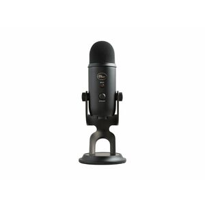 Blue Yeti Wired Condenser Microphone for Gaming, Podcasting, Live Streaming, Studio, Voice, Recording, Camera, Vocals - Bl