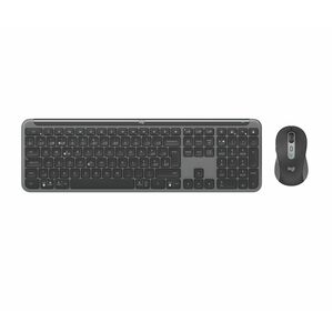 Logitech Signature Slim MK950 Tastatur & Maus - QWERTZ - Schweizerisch - Tastatur, Kabellos, Bluetooth, 5.1 USB Typ-A, Gra