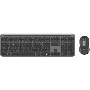 Logitech Signature Slim MK950 Keyboard & Mouse - Danish, Norwegian, Swedish, Finnish - USB Type A Scissors Wireless Blueto
