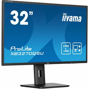 Moniteur LED iiyama ProLite XB3270QSU-B1 32" Class WQHD - 16:9 - Noir mat - 80 cm (31,5") Viewable - Technologie IPS - LED