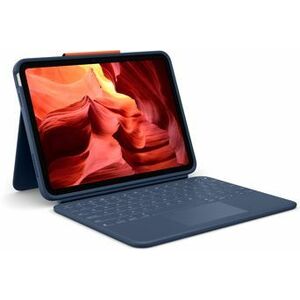 Logitech Rugged Combo 4 Touch Robust Tastatur/Cover Apple iPad (10. Generation) Tablet - Blau - Sturzsicher, Spritzwasserg