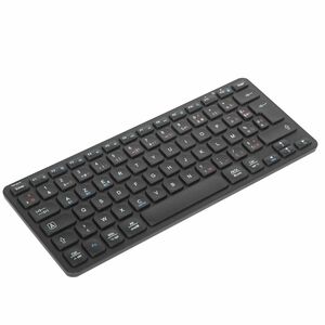 Targus AKB862FR Keyboard - Compact - Wireless Connectivity - French - Black - Bluetooth - 5.1 - Windows, Mac OS, iOS, Andr