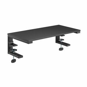 V7 DT1RSC Clamp Mount for Monitor, Printer - V7 Monitor Riser Stand with Clamp - 3-in-1 Configurable Monitor riser -Comput