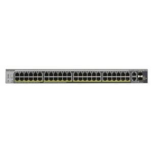 Netgear S3300 S3300-52X-PoE+ 50 Ports Manageable Ethernet Switch - Gigabit Ethernet, 10 Gigabit Ethernet - 1000Base-T, 10G