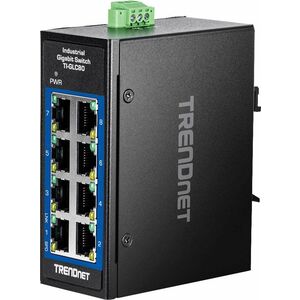 TRENDnet TI-GLC80 8 Ports Ethernet Switch - Gigabit Ethernet - 1000Base-T - 2 Layer Supported - 3.36 W Power Consumption -