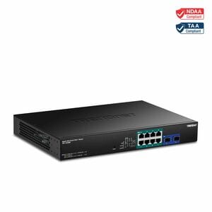 TRENDnet TPE-1020SB 8 Ports Ethernet Switch - Gigabit Ethernet - 10/100/1000Base-T, 1000Base-X - 3 Layer Supported - Modul