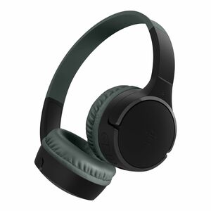 Belkin SOUNDFORM Mini Kabel/Kabellos Auf den Ohren, Kopfbügel, Über das Ohr Stereo Headset - Schwarz - Binaural - Ohrumsch