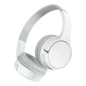Belkin SOUNDFORM Mini Kabel/Kabellos Auf den Ohren, Kopfbügel, Über das Ohr Stereo Headset - Weiß - Binaural - Ohrumschlie