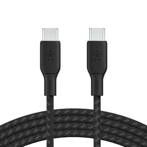 100w USB-C to USB-C Braided Cable 2M Black