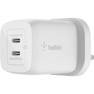 Belkin BOOST↑CHARGE PRO AC Adapter - 1 Pack - Universal Adapter - For MacBook Pro, iPhone, MacBook, iPad mini - White