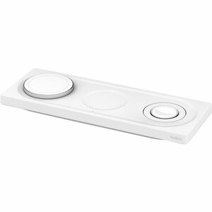 Belkin BOOSTCHARGEÃ¢â#¬Â¯PRO MagSafe 3-in-1 Wireless Charging Pad with 3-UK Pin Power Supply Unit - White