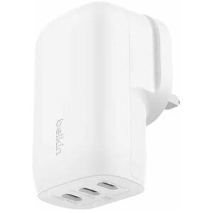Belkin BoostCharge 67 W AC Adapter - Universal Adapter - 3 USB Type-C - For Notebook, Smartphone, Tablet PC, iPhone, Smart