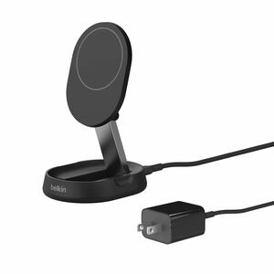 Belkin BOOSTCHARGE Qi2 Universal Wireless Charging 15W Convertible Travel Stand - Black