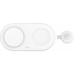 Belkin BoostCharge Pro Induction Charger - White - For Qi2-enabled Device, iPhone - Input connectors: USB - Fast Charging,