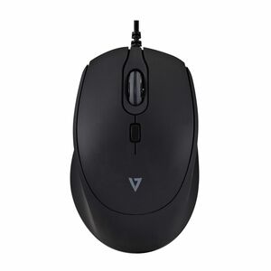 V7 MU350 Mouse - USB Type A - Optical - 4 Button(s) - V7 MU350 USB Wired Professional Silent Mouse - Optical - 1.6m Cable 