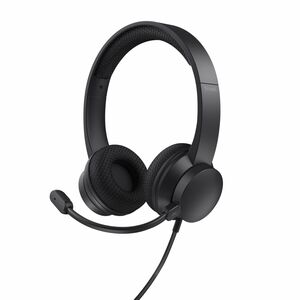 Trust Wired On-ear Stereo Headset - Black - Binaural - Ear-cup - 180 cm Cable - Noise Cancelling Microphone - USB Type C