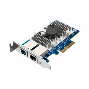 QNAP QXG-10G2T Dual-port, 5-speed 10 GbE (RJ45) Network Expansion Card - PCI Express 3.0 x4 - 10 Gbit/s Data Transfer Rate