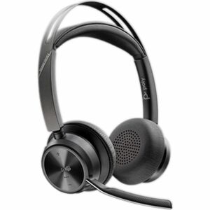 Poly Voyager Focus 2 Kabel/Kabellos Kopfbügel, Auf den Ohren Stereo Headset - Schwarz - Microsoft-Teams-Zertifizierung - G