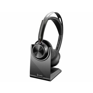Cuffie Poly Voyager Focus 2 Con cavo/wireless Over-the-head Stereo - Nero - Google Assistant, Siri - Binaural - Supra-aura
