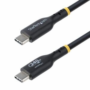 StarTech.com 6.6ft (2m) USB-C Charging Cable, Charge & Sync, 240W (5A) PD EPR, USB 2.0 Laptop Charger Cable, USB-IF Certif