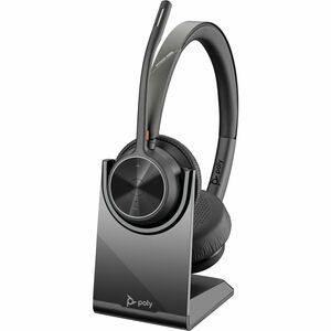Poly Voyager 4300 UC 4320 Kabel/Kabellos Auf den Ohren, Kopfbügel Stereo Headset - Schwarz - Microsoft-Teams-Zertifizierun