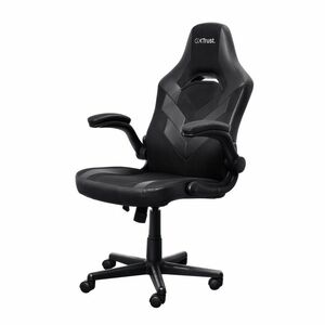 Trust GXT 703 RIYE Gaming-Stuhl - Polyamid, Nylon, Kunstleder, Plastik, Metall - Schwarz