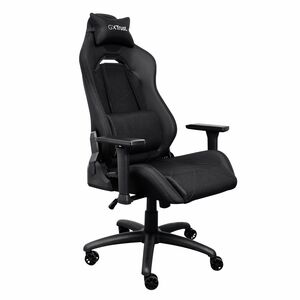 Trust GXT 714 RUYA Gaming-Stuhl - Stoff, PU-Leder, Polyurethan-Schaum, Holz, Plastik, Nylon - Schwarz