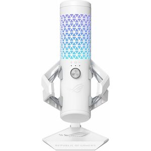 ASUS ROG CARNYX WHITE Professional cardioid condenser gaming microphone features a studio-grade 25 mm condenser capsule 19