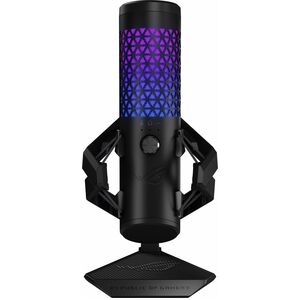 ASUS ROG CARNYX Professional cardioid condenser gaming microphone features a studio-grade 25 mm condenser capsule 192 kHz 