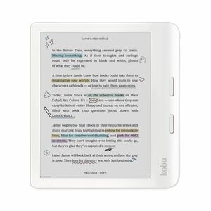 Kobo Libra Colour eBook-Lesegerät - Weiß - 24000 Buch/Bücher - 32 GB Flash - 17,8 cm (7 Zoll) Display - Touchscreen - 1264