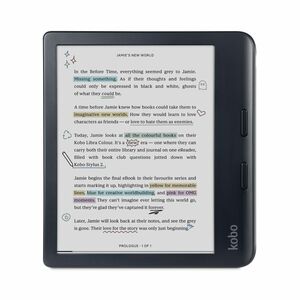 Kobo Libra Colour eBook-Lesegerät - Schwarz - 24000 Buch/Bücher - 32 GB Flash - 17,8 cm (7 Zoll) Display - Touchscreen - 1