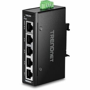 TRENDnet TI-ELC50 5 Ports Ethernet Switch - Fast Ethernet - 10/100Base-T - 2 Layer Supported - 1.23 W Power Consumption - 